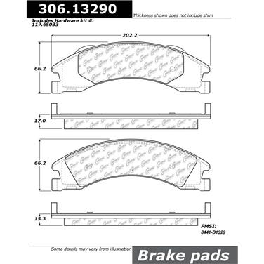 Disc Brake Pad Set CE 306.13290