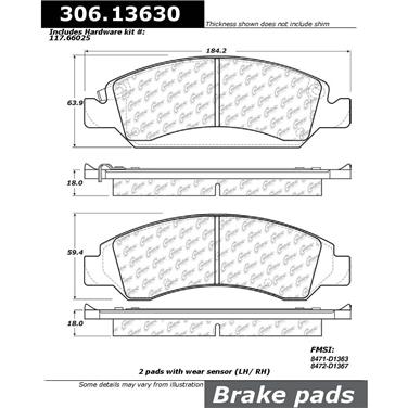 Disc Brake Pad Set CE 306.13630