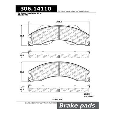 Disc Brake Pad Set CE 306.14110