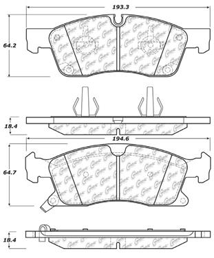 Disc Brake Pad Set CE 306.14550