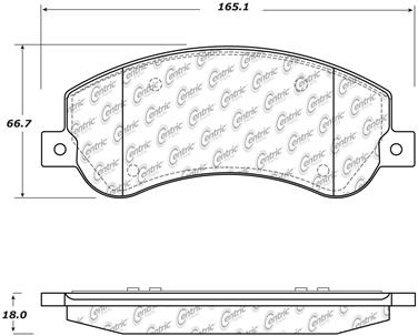 2011 Volkswagen Amarok Disc Brake Pad Set CE 306.15550