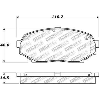 Disc Brake Pad Set CE 308.05250