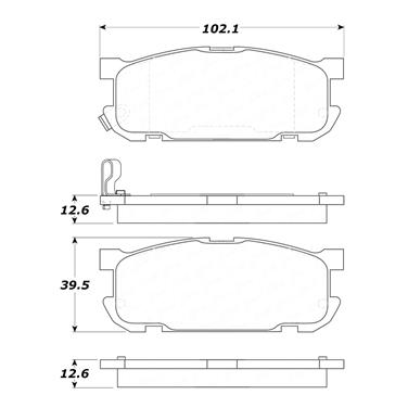 Disc Brake Pad Set CE 308.08910