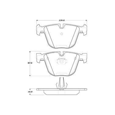 Disc Brake Pad Set CE 308.09190