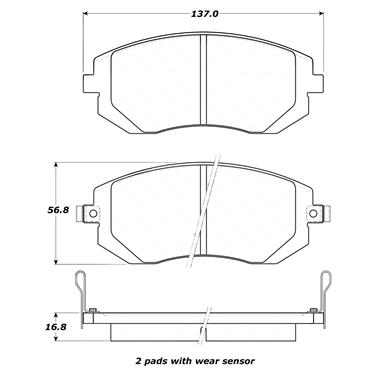 Disc Brake Pad Set CE 308.09290