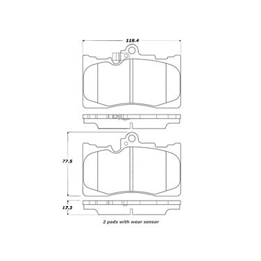 Disc Brake Pad Set CE 308.11180