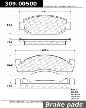 Disc Brake Pad Set CE 309.00500