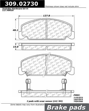 Disc Brake Pad Set CE 309.02730