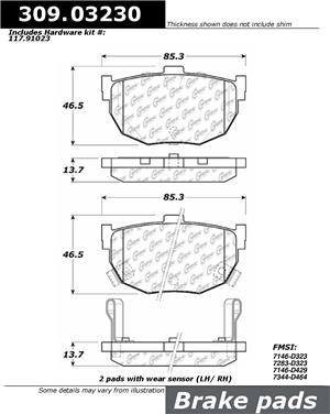 Disc Brake Pad Set CE 309.03230