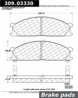 Disc Brake Pad Set CE 309.03330