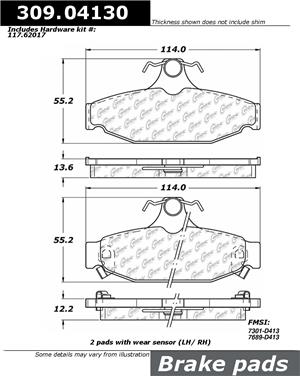 Disc Brake Pad Set CE 309.04130