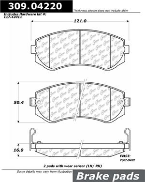 Disc Brake Pad Set CE 309.04220