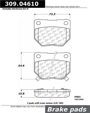 Disc Brake Pad Set CE 309.04610