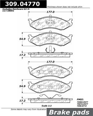 Disc Brake Pad Set CE 309.04770