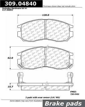 Disc Brake Pad Set CE 309.04840