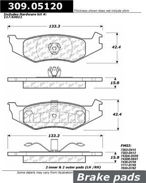 Disc Brake Pad Set CE 309.05120