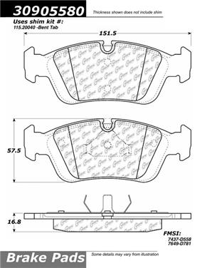 Disc Brake Pad Set CE 309.05580