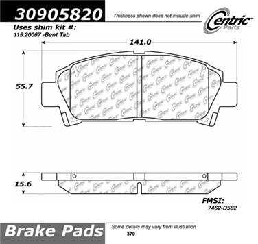 Disc Brake Pad Set CE 309.05820