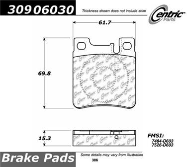 Disc Brake Pad Set CE 309.06030