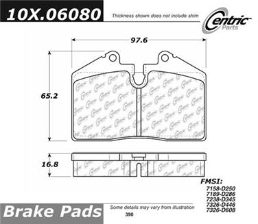 Disc Brake Pad Set CE 309.06080