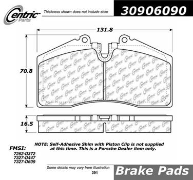 Disc Brake Pad Set CE 309.06090