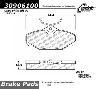 Disc Brake Pad Set CE 309.06100