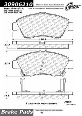 Disc Brake Pad Set CE 309.06210