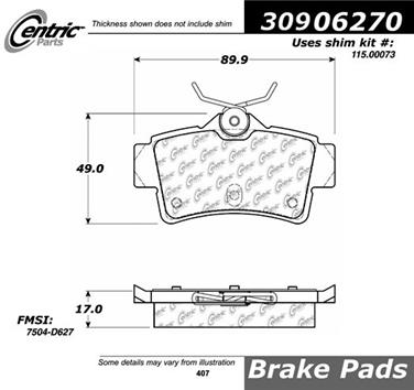 Disc Brake Pad Set CE 309.06270