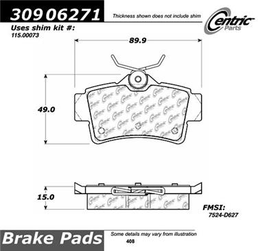 Disc Brake Pad Set CE 309.06271