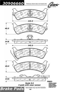 Disc Brake Pad Set CE 309.06660