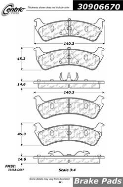 Disc Brake Pad Set CE 309.06670