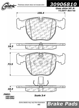 Disc Brake Pad Set CE 309.06810