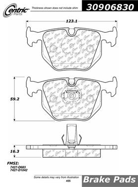 Disc Brake Pad Set CE 309.06830