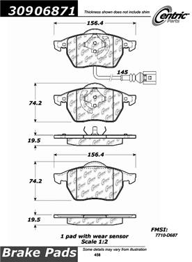 Disc Brake Pad Set CE 309.06871