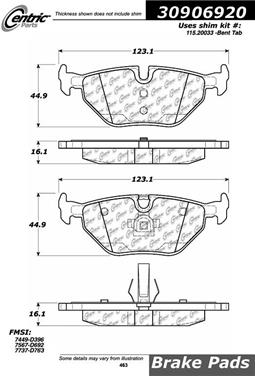 Disc Brake Pad Set CE 309.06920