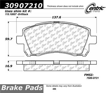 Disc Brake Pad Set CE 309.07210