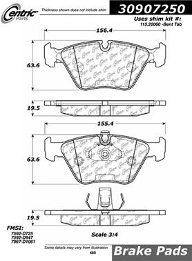 Disc Brake Pad Set CE 309.07250