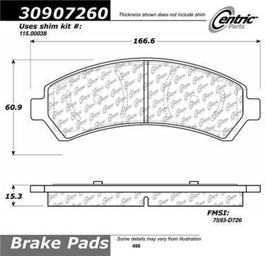 Disc Brake Pad Set CE 309.07260