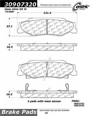 Disc Brake Pad Set CE 309.07320