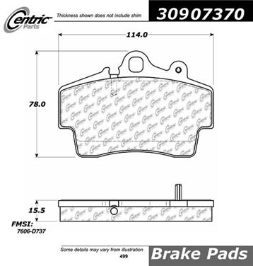 Disc Brake Pad Set CE 309.07370