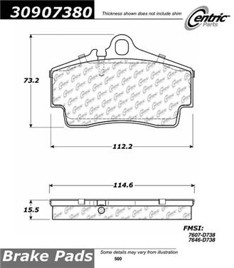 Disc Brake Pad Set CE 309.07380