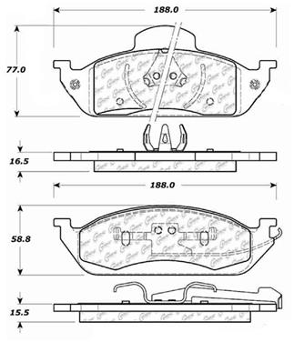 Disc Brake Pad Set CE 309.07600