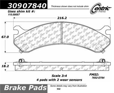 Disc Brake Pad Set CE 309.07840