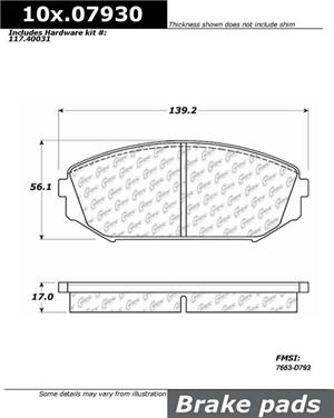 Disc Brake Pad Set CE 309.07930