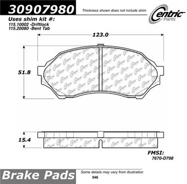 Disc Brake Pad Set CE 309.07980