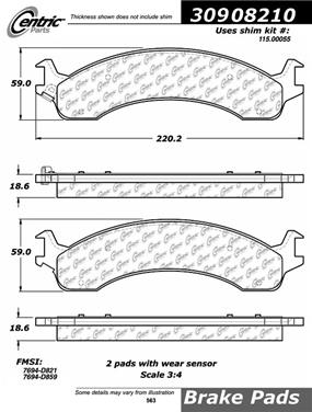 Disc Brake Pad Set CE 309.08210