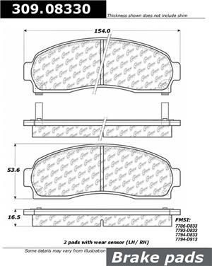 Disc Brake Pad Set CE 309.08330