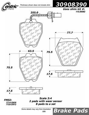 Disc Brake Pad Set CE 309.08390