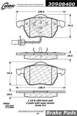 Disc Brake Pad Set CE 309.08400