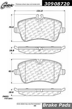 Disc Brake Pad Set CE 309.08720